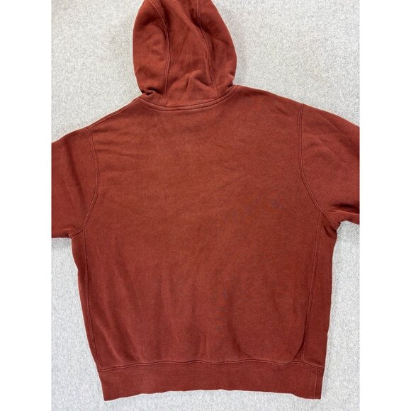 Nike Stitched Logo SWOOSH Hoodie Sweatshirt (Men's Large) Maroon - Picture 12 of 12